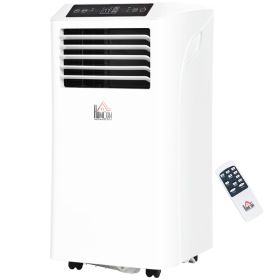 8000BTU Mobile Portable Air Conditioner with Cooling, Dehumidifier, and Ventilating with Remote Control, 2 Speed Fans, 24-Hour Timer for Bedroom (Option: White-405x380x890 mm)